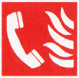 Fire safety sign Fire telephone