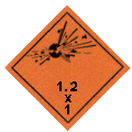 Explosives sign 1,2