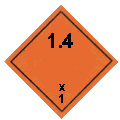 Explosives sign 1.4